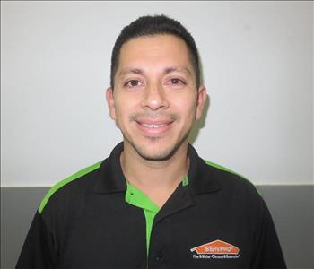 Jorge Ordonez, team member at SERVPRO of Central Union County